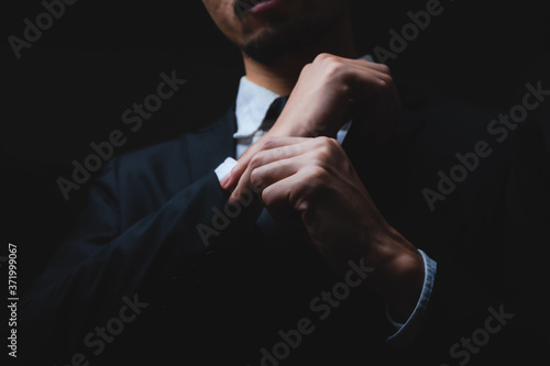 handsome confident business...