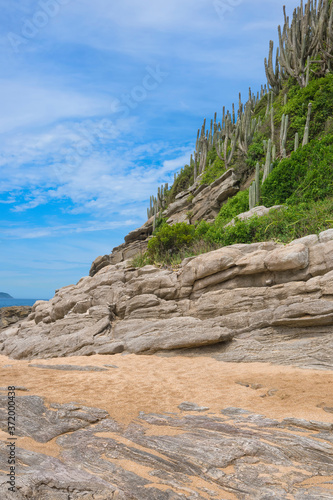 Praia das Caravelas, Rocky beach, Buzios, Rio de Janeiro, Brazil