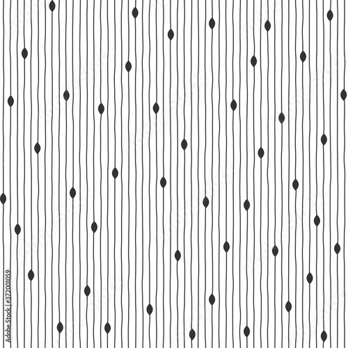 simple hand drawing back vertical lines with mini oval dots seamless pattern, background, texture, wallpaper, banner, labels, vector design