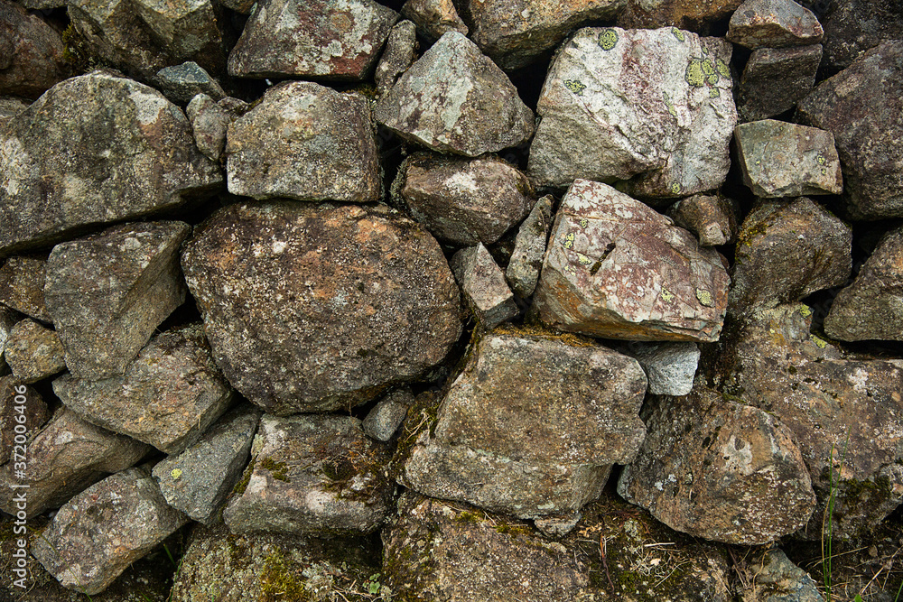 Stonewall Texture Background, Texture of Old Stone