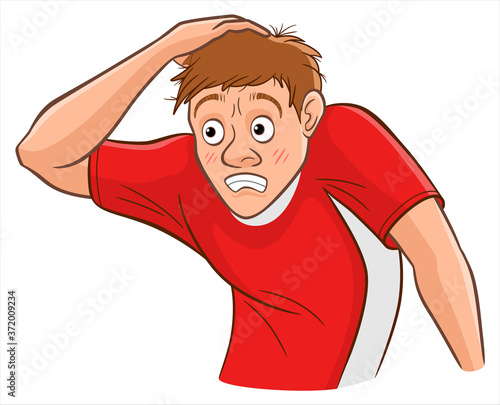 Scared guy