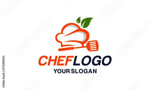 Chef hat logo design vector
