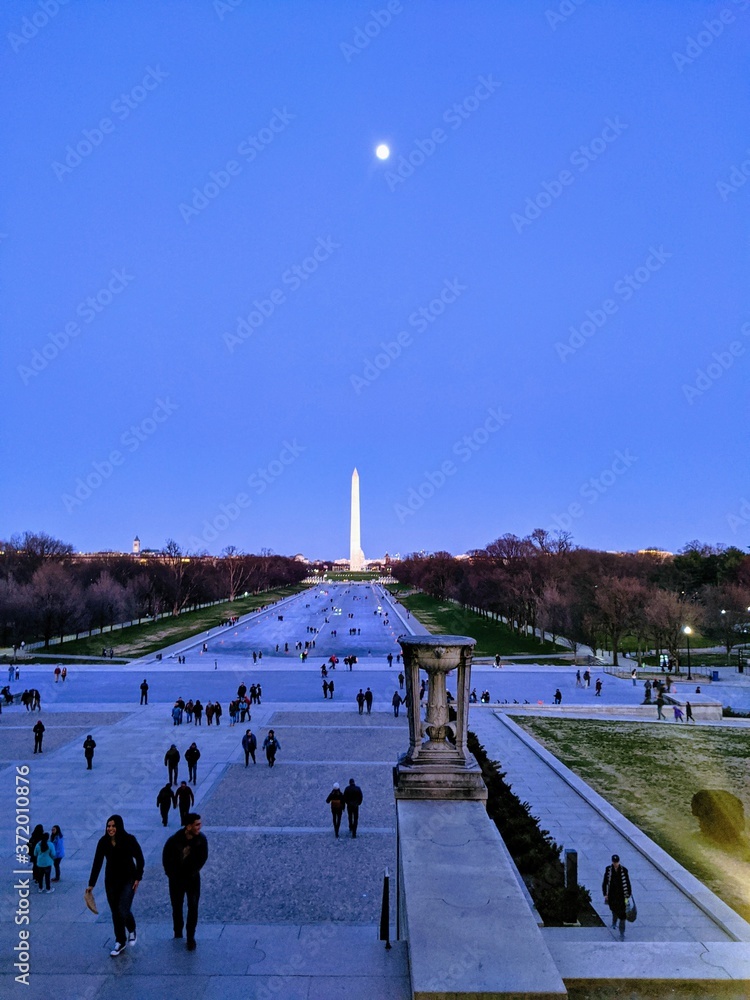Obraz premium washington monument at night