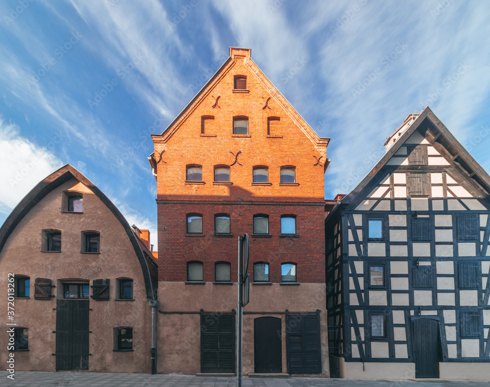 Old German granaries. Bydgoszcz Poland