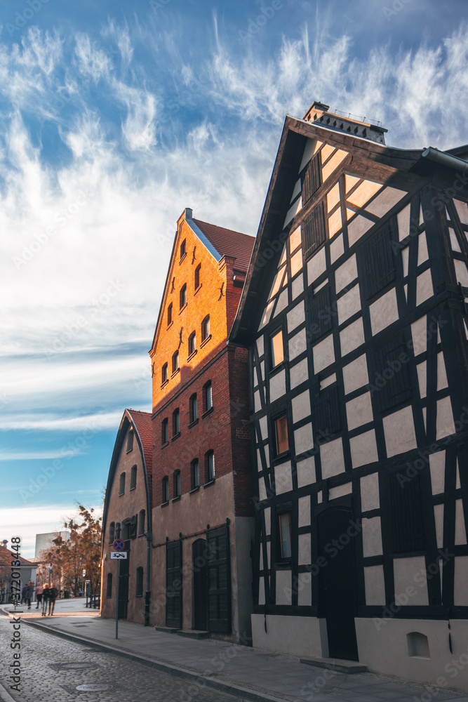 Old German granaries. Bydgoszcz Poland