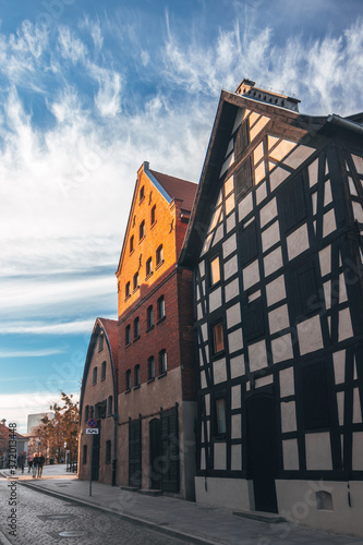 Obraz na płótnie Old German granaries. Bydgoszcz Poland w salonie
