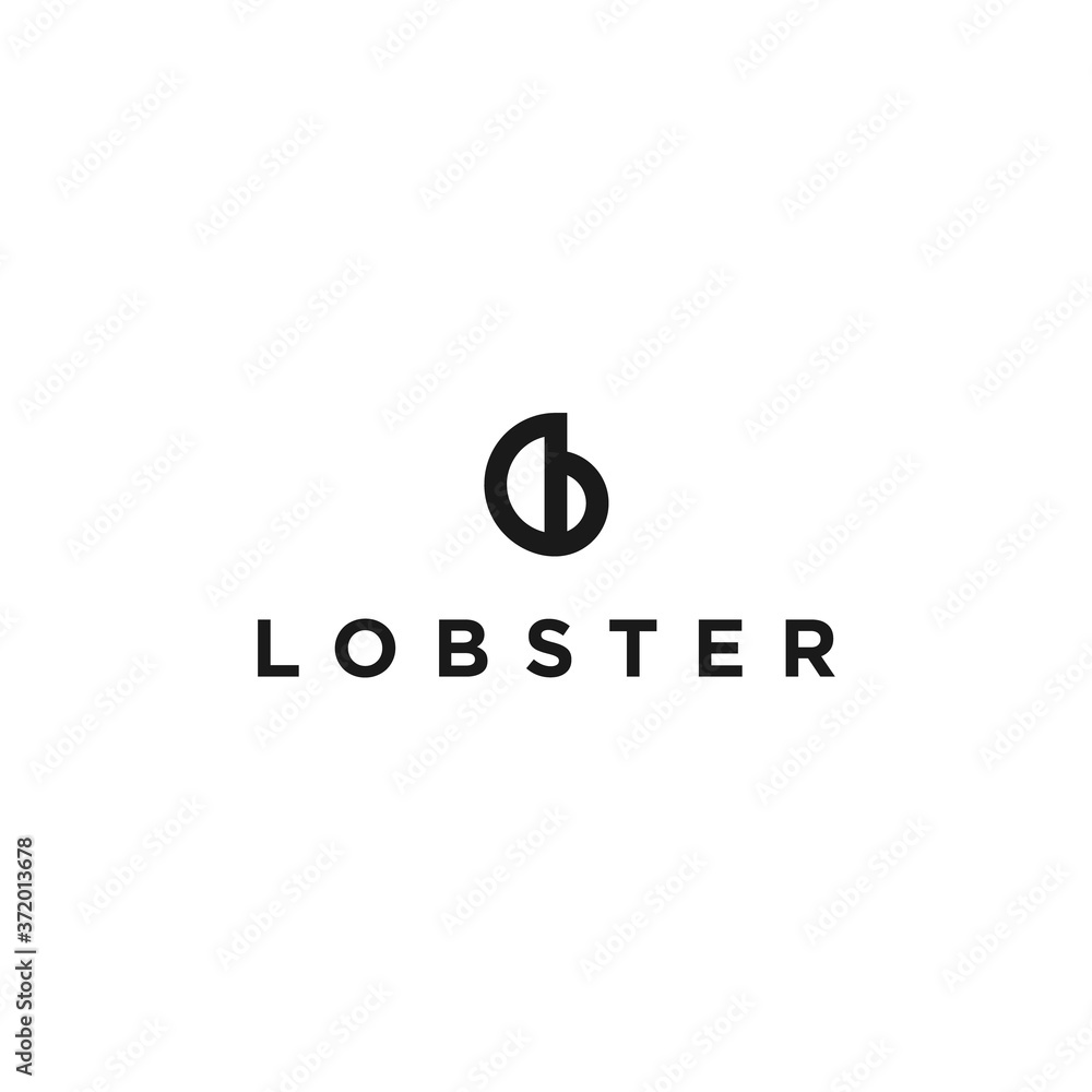 abstract lobster logo. lobster icon abstract lobster logo. lobster icon