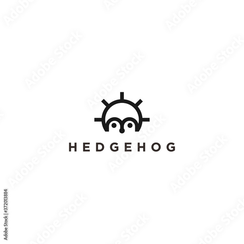 abstract hedgehog logo. hedgehog icon