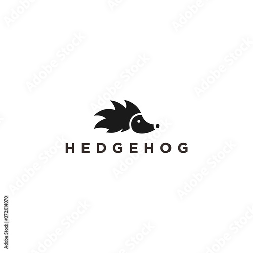 abstract hedgehog logo. hedgehog icon
