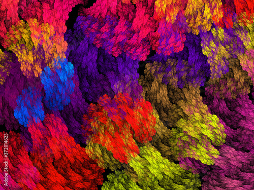 Abstract colorful fractal patterns suitable for wallpaper and backgrounds