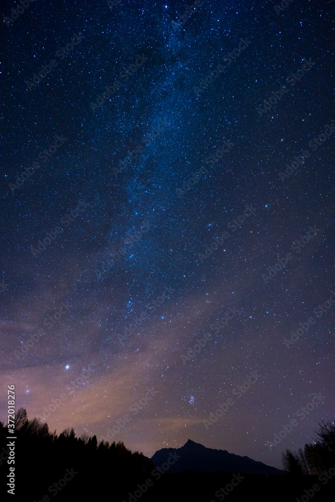 night sky near High Tatras, Slovakia