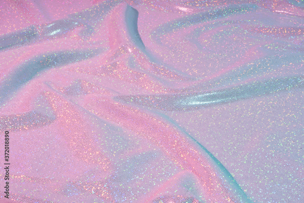 Iridescent neon background. Holographic Abstract soft pastel colors