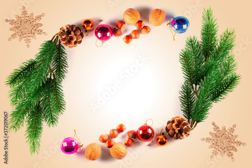 Christmas Holidays card  with copy space 
