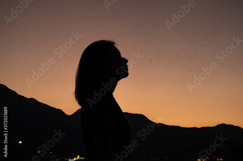 silhouette of a woman