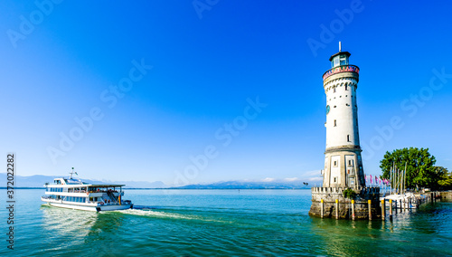 famous harbor of Lindau am Bodensee