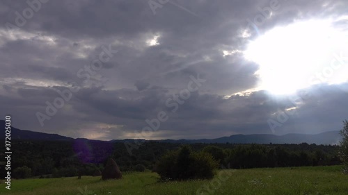 Storm clouds timelapse
