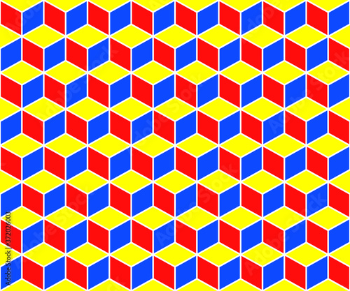 Vector illustration the cubes of seamless background.