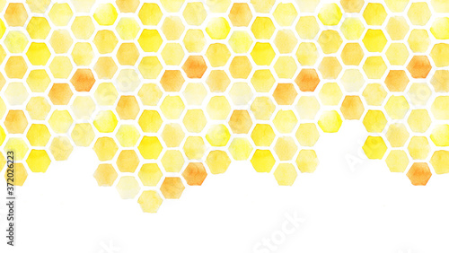 Fotografie, Tablou seamless background, honeycomb border