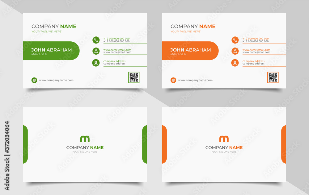 creative modern name card and business card	