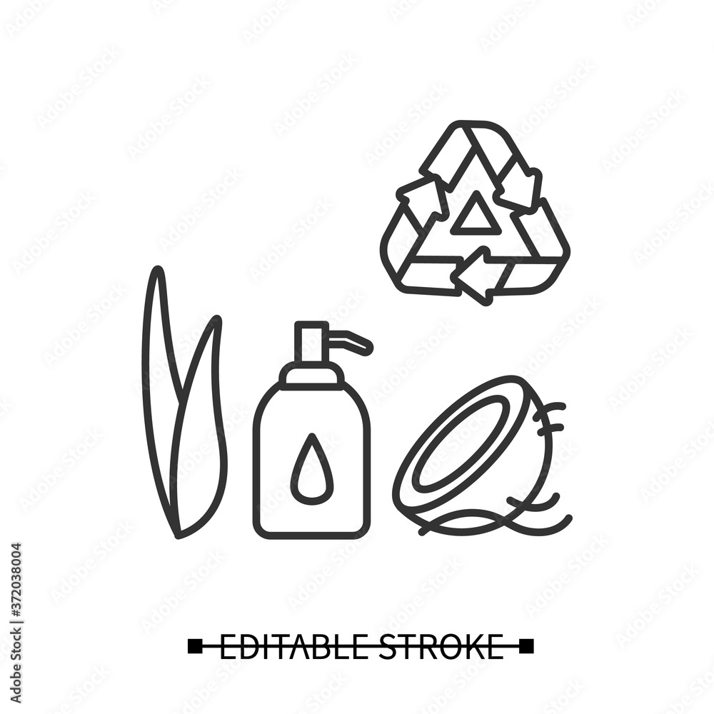 Obraz na plátně Organic soap icon