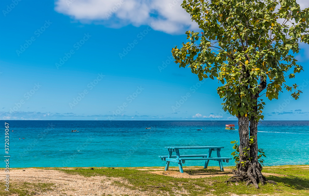 An idyllic Caribbean beach in Bridgetown, Barbados An idyllic Caribbean beach in Bridgetown, Barbados