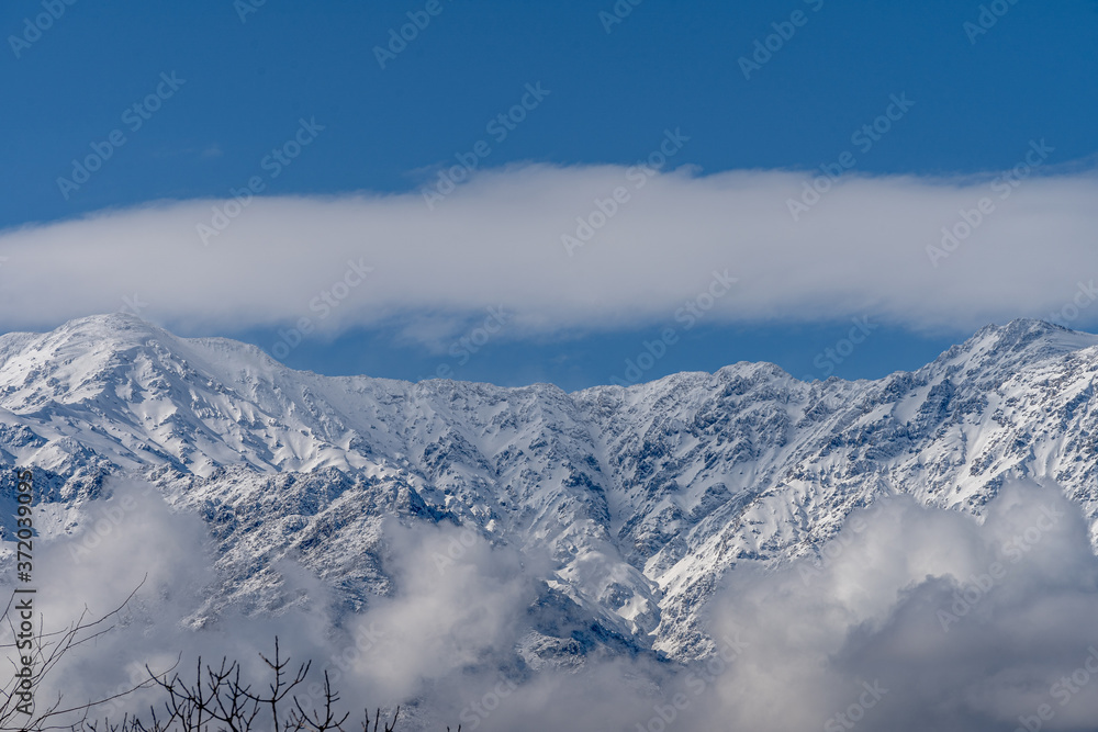 Cordillera de los andes nevada