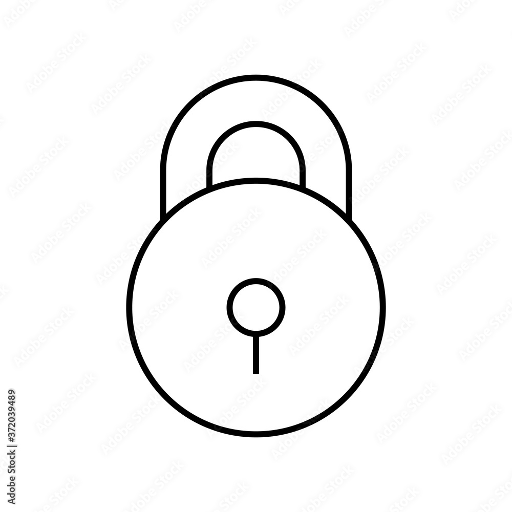 Lock vector icon. Closed padlock. Private, security illustration, password symbol, internet safety Lock vector icon. Closed padlock. Private, security illustration, password symbol, internet safety