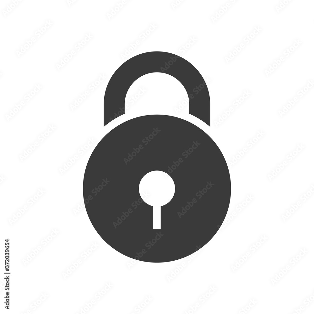 Lock vector icon. Closed padlock. Private, security illustration, password symbol, internet safety Lock vector icon. Closed padlock. Private, security illustration, password symbol, internet safety