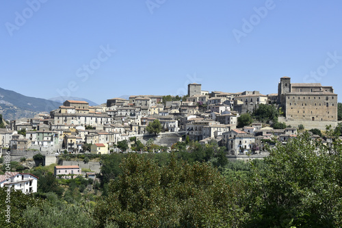 Panoramic view of Altomonte  a rural village in the mountains of the Calabria region.
