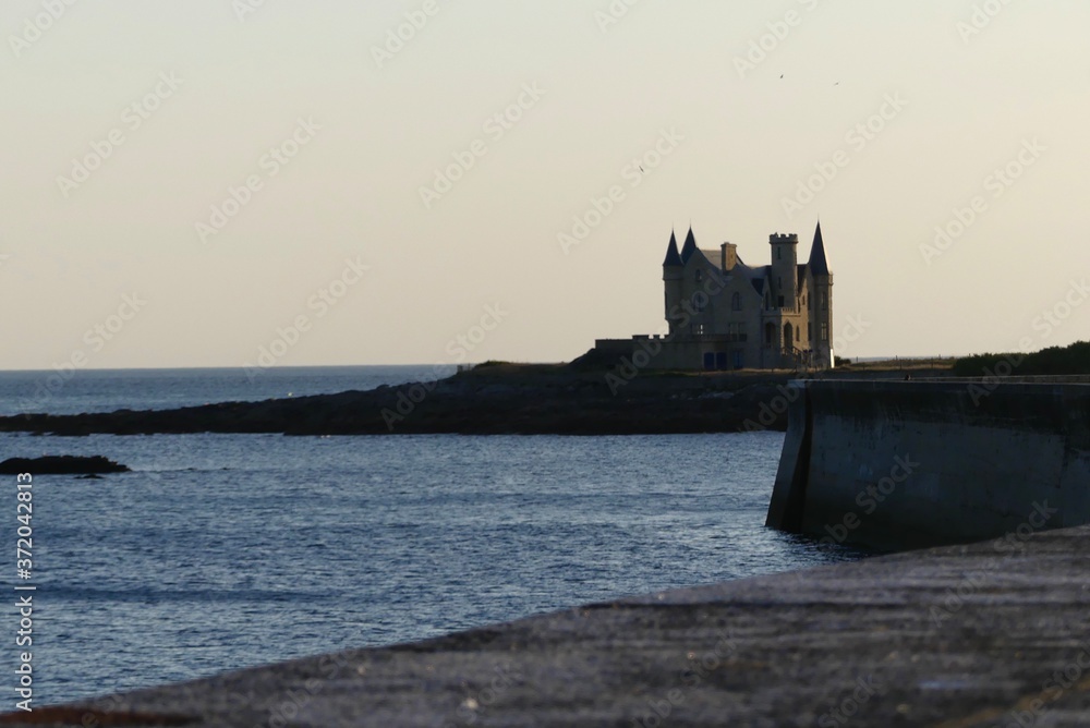 château turpault in the darkness in Quiberon 