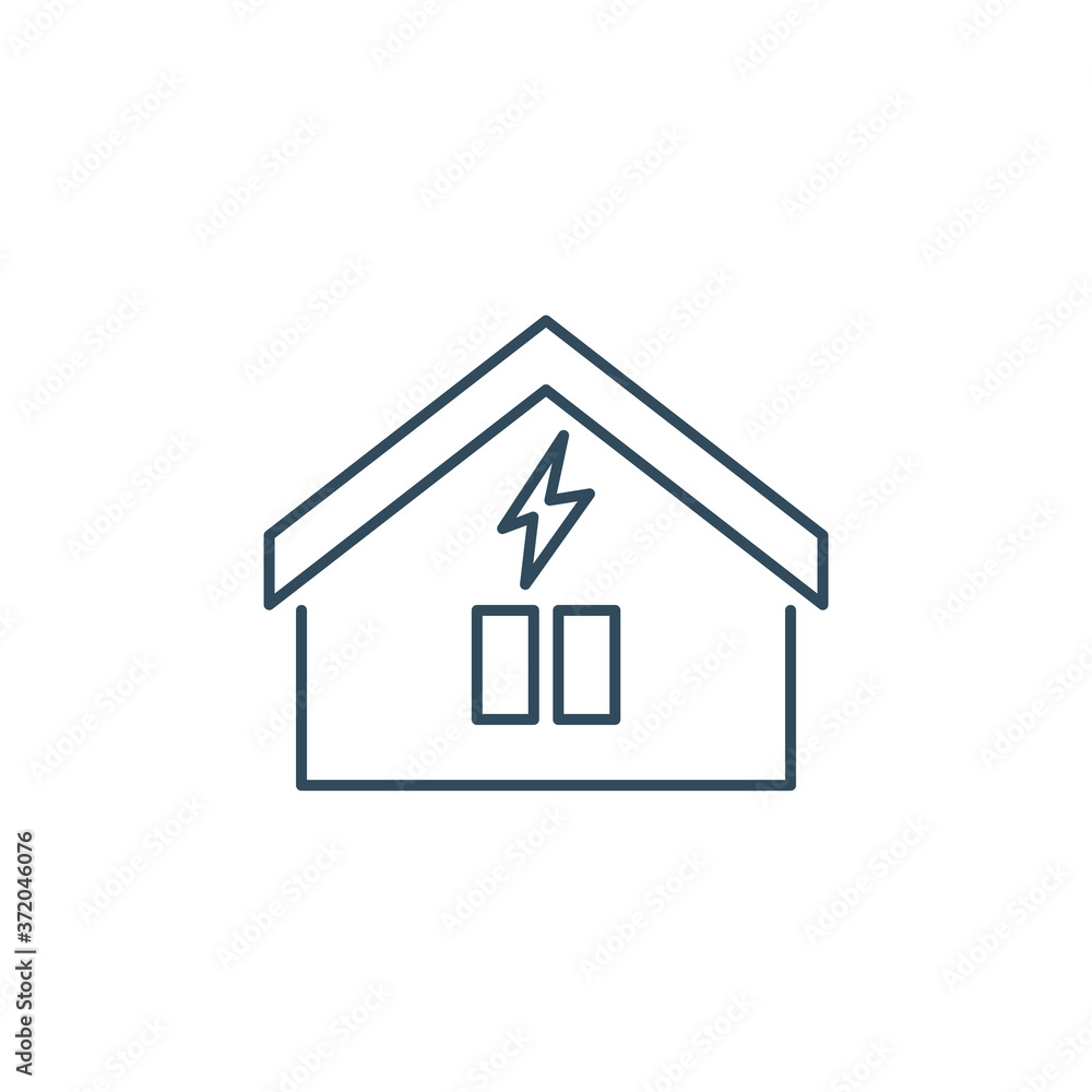 Insurance, home, house, lightning, thunderstorm icon. Element of insurance icon. Power house vector icon Insurance, home, house, lightning, thunderstorm icon. Element of insurance icon. Power house vector icon
