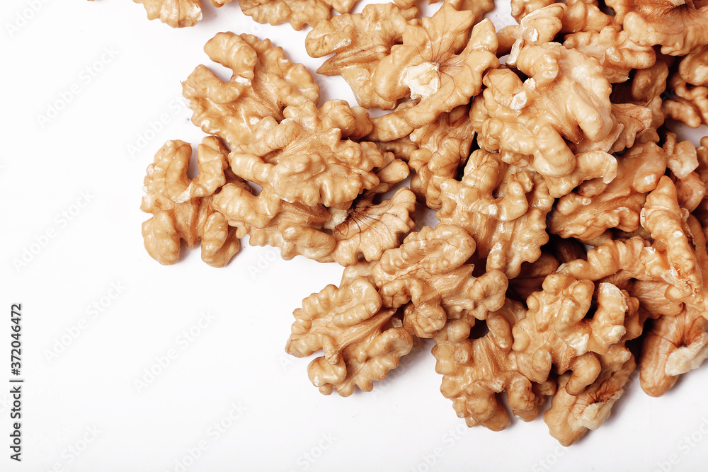 Walnut Isolated On White Background. Walnut Isolated On White Background.