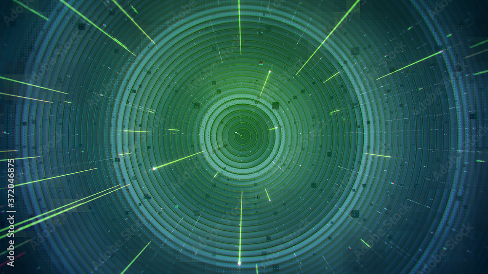 Fototapeta premium Abstract technology background 3D render illustration