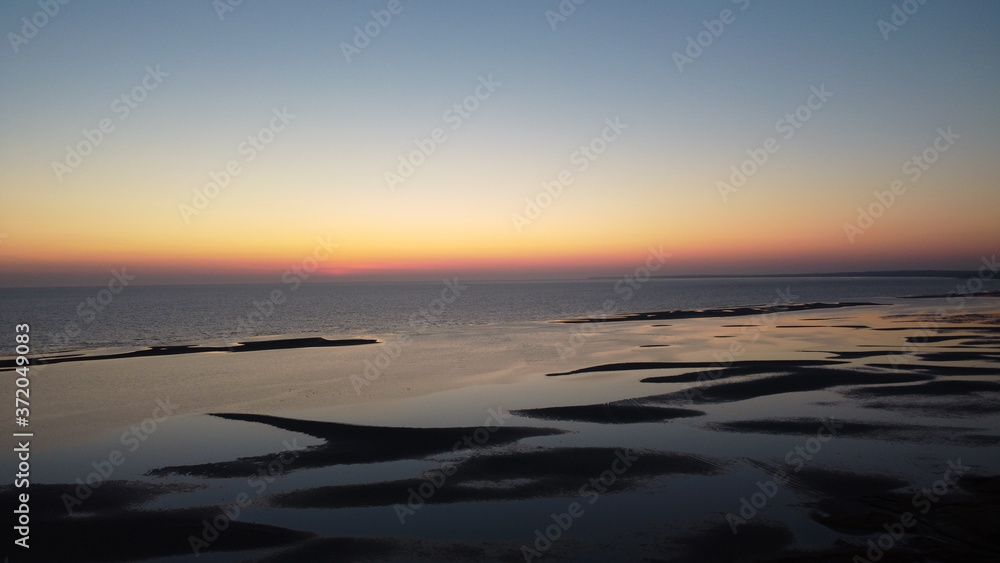 Sunrise On Beach In Denmark