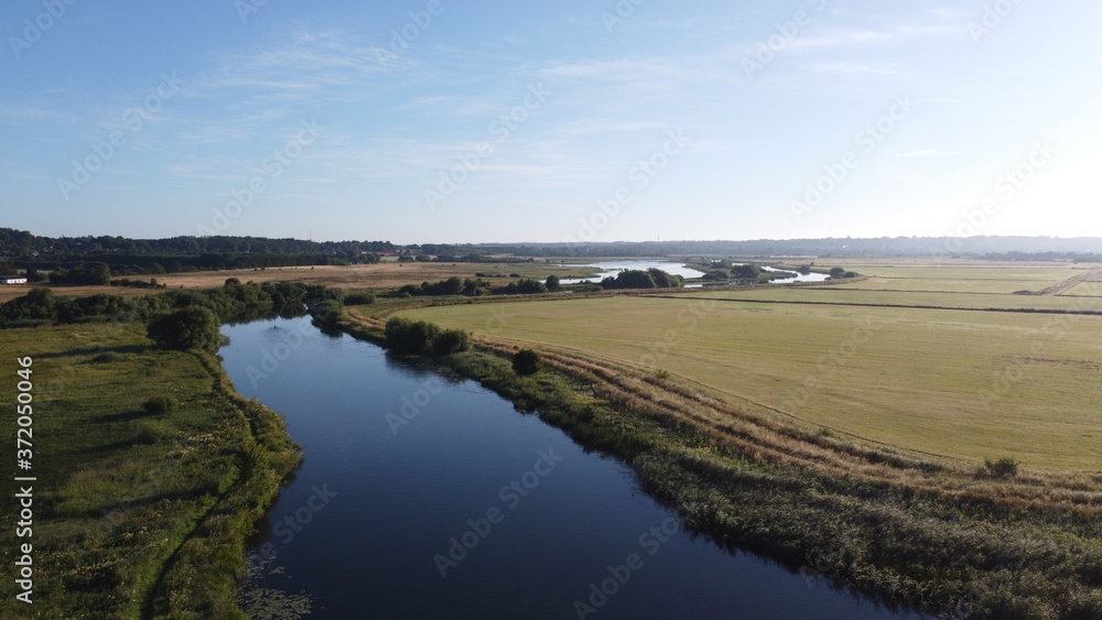 View Over Gudenaaen in Denmark