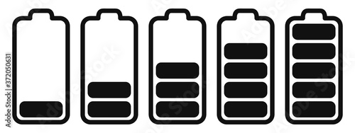 Akku Batterie Set mit verschiedenen Ladeständen