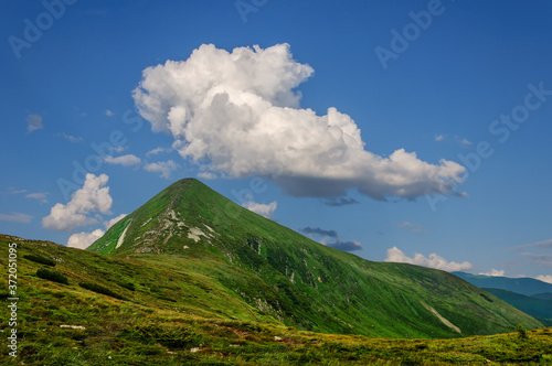 Hoverla is the highest mountain of the Ukrainian carpathians