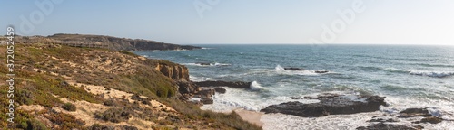 Malhao Beach during the summer days, at Costa Vicentina