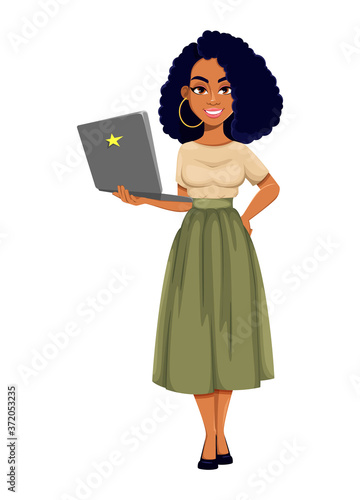 Beautiful African American business woman