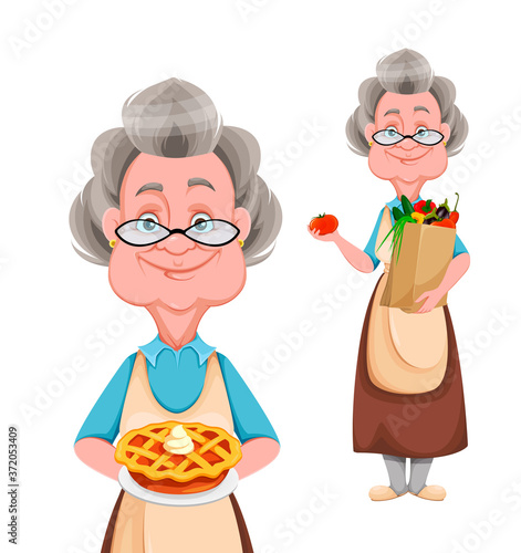 Happy Grandparents day. Cheerful grandmother
