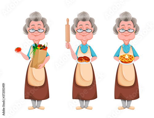 Happy Grandparents day. Cheerful grandmother