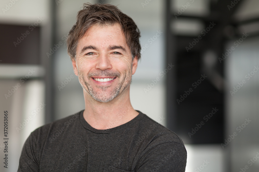 Portrait of a good looking man happy to work at home. Pandemic Portrait of a good looking man happy to work at home. Pandemic