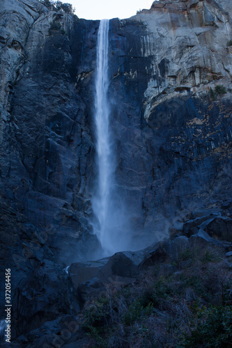 Waterfall with rocks around it