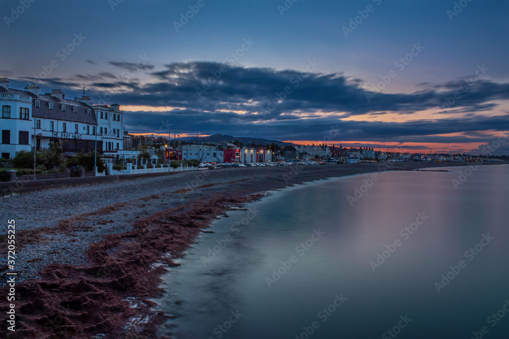 Bray Seafront at Blue Hour, County Wicklow, Ireland