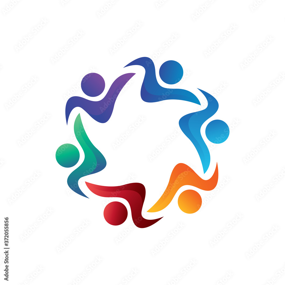 People connect logo,communication logo, community Logo, social network logo vector logo template People connect logo,communication logo, community Logo, social network logo vector logo template