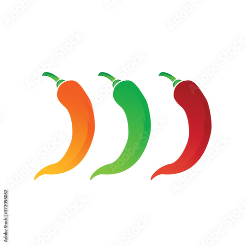 Chili Logo Template vector Illustration