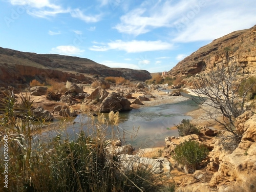 Gafayt canyon in the outskirts of Oujda city in Morocco
