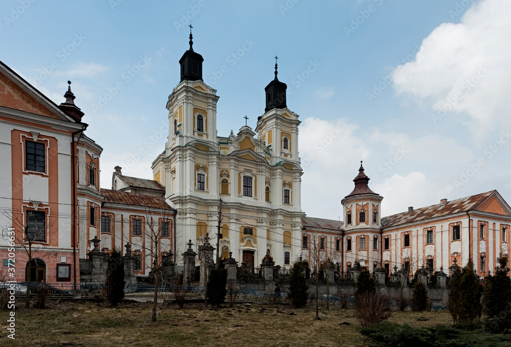 Saint Ignatius of Loyola and Stanislaus Kostka church (former Jesuit Collegium) in Kremenets, Ukraine