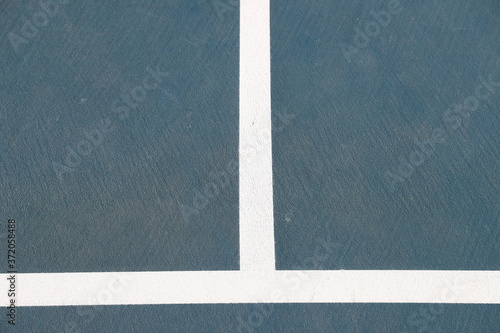 Court lines on a tennis court