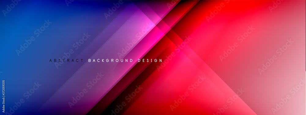 Obraz premium Motion concept neon shiny lines on liquid color gradients abstract backgrounds. Dynamic shadows and lights templates for text